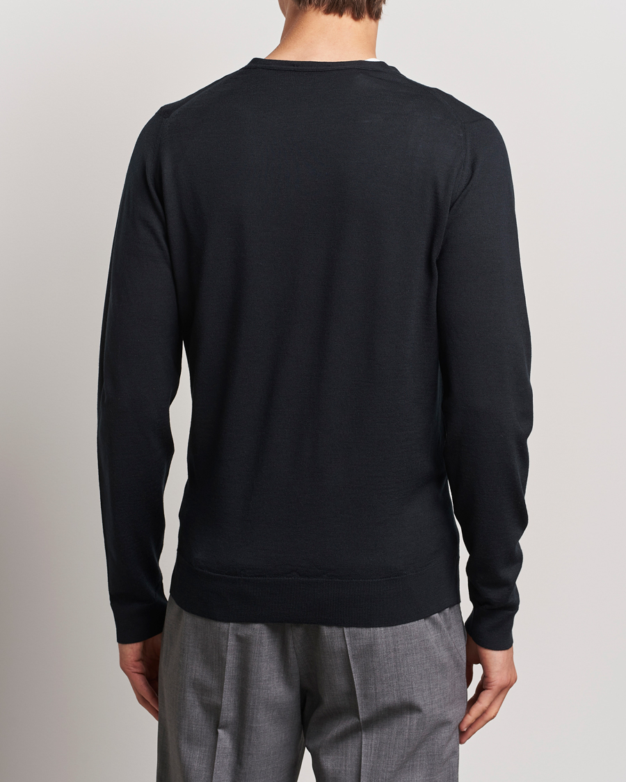 Herre | Trøjer | John Smedley | Petworth Extra Fine Merino Cardigan Black