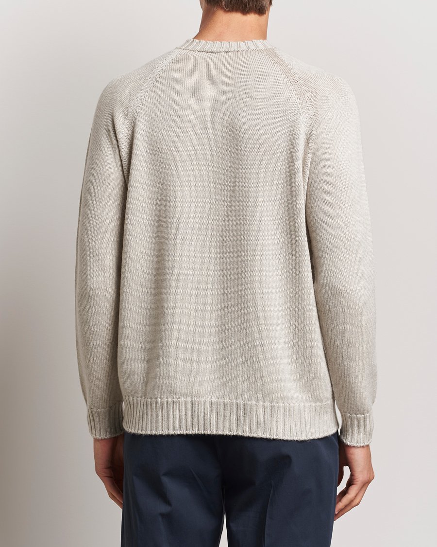 Herre | Trøjer | John Smedley | Denver Extra Fine Merino Crew Neck Grey Fleece