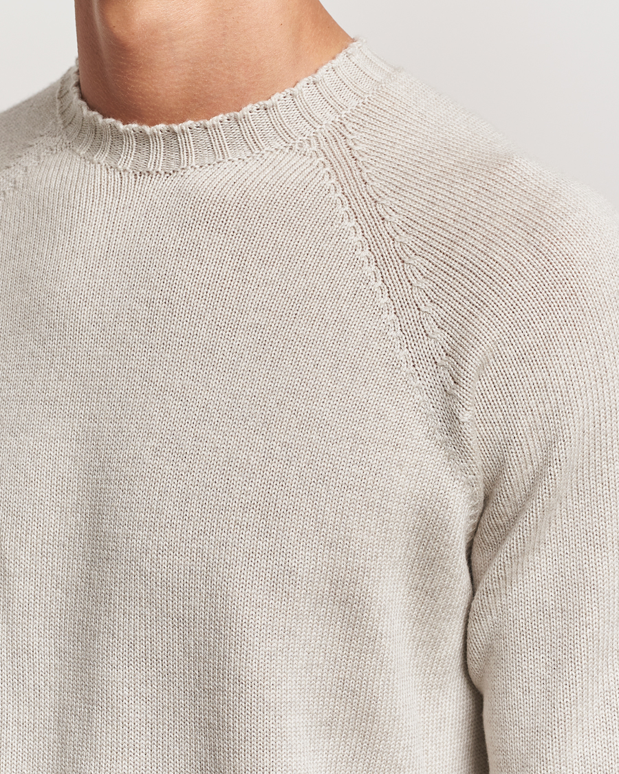 Herre | Trøjer | John Smedley | Denver Extra Fine Merino Crew Neck Grey Fleece