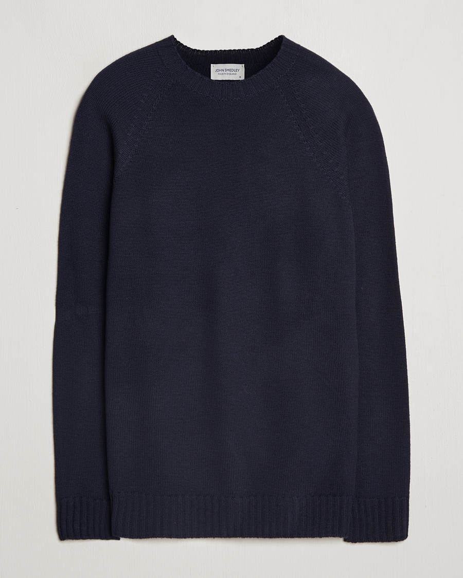 Herre | Trøjer | John Smedley | Denver Extra Fine Merino Crew Neck Midnight