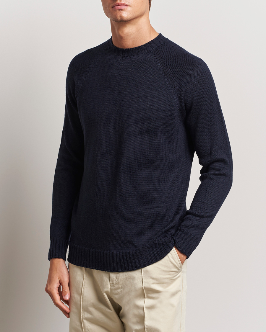 Herre | Trøjer | John Smedley | Denver Extra Fine Merino Crew Neck Midnight