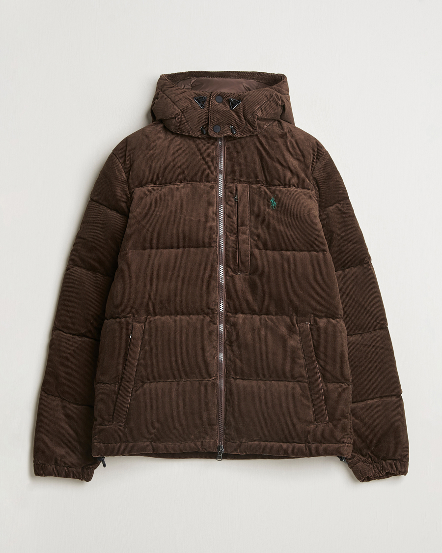 Herre | Jakker | Polo Ralph Lauren | El Cap Corduroy Down Jacket Dark Beech