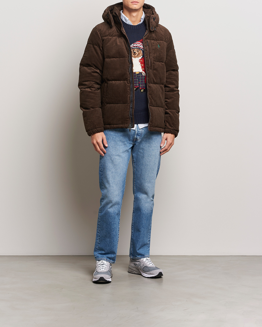 Herre | Jakker | Polo Ralph Lauren | El Cap Corduroy Down Jacket Dark Beech