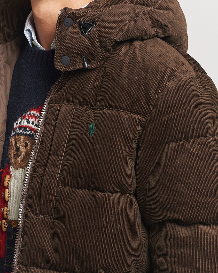 Herre | Jakker | Polo Ralph Lauren | El Cap Corduroy Down Jacket Dark Beech