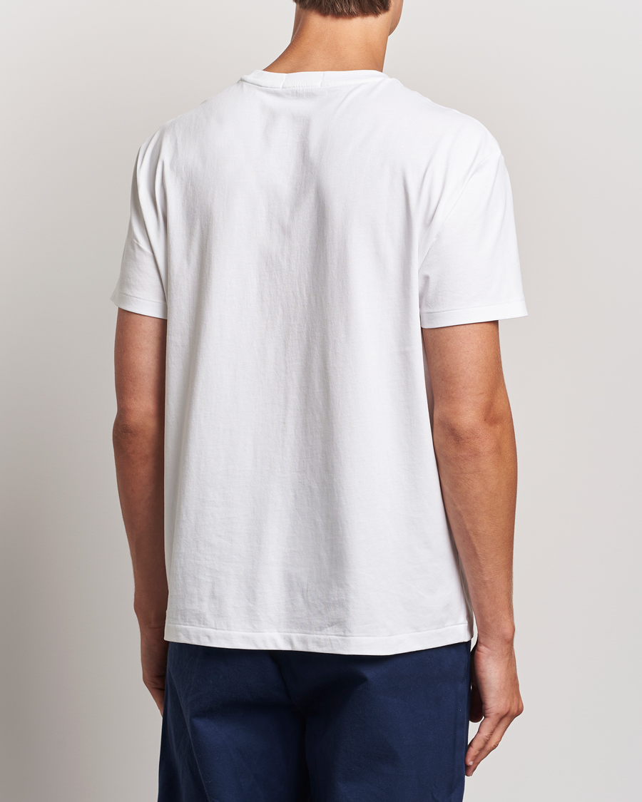 Herre | T-Shirts | Polo Ralph Lauren | Crew Neck T-Shirt White Denim Bear