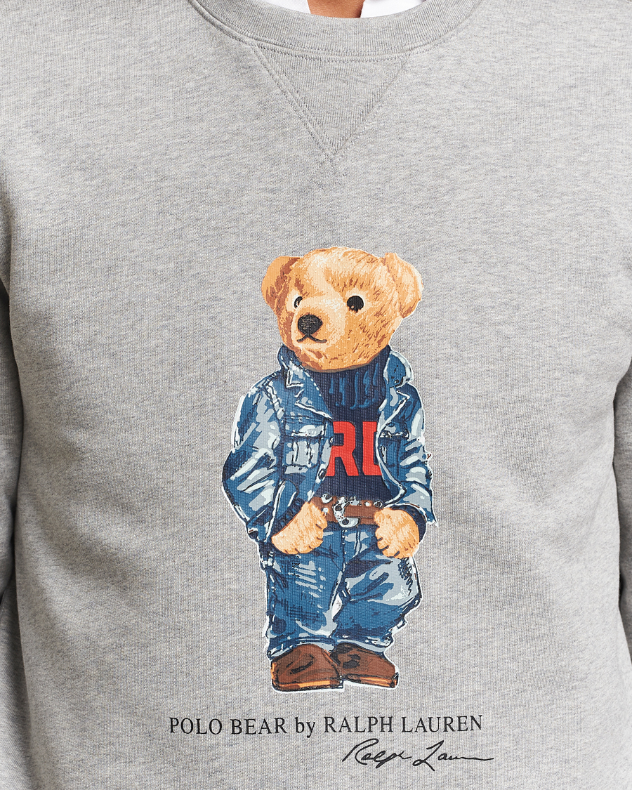 Herre | Trøjer | Polo Ralph Lauren | Crew Neck Sweatshirt Andover Heather Denim Bear