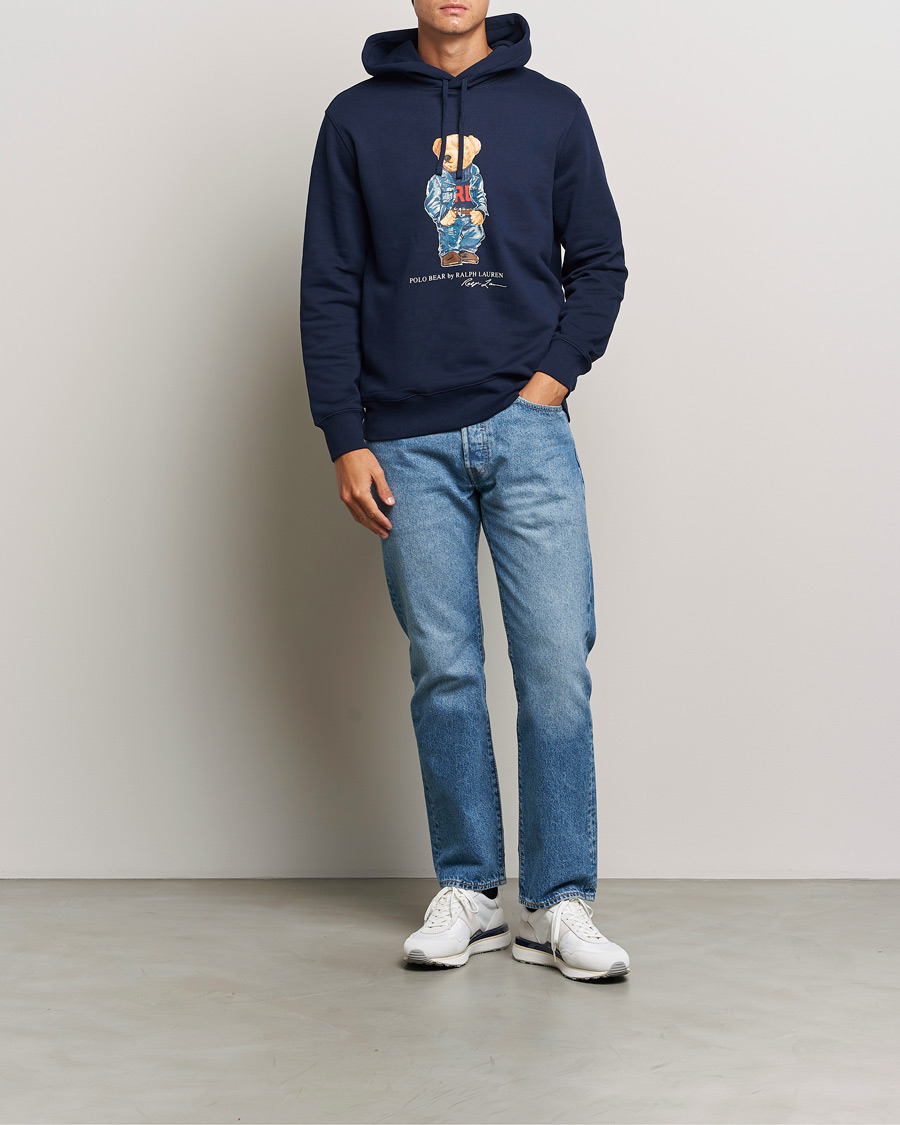 Herre | Trøjer | Polo Ralph Lauren | Pullover Hoodie Cruise Navy Denim Bear