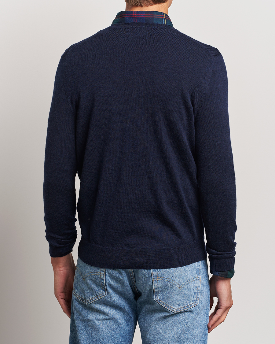 Herre | Trøjer | Polo Ralph Lauren | Merino Crew Neck Pullover Hunter Navy