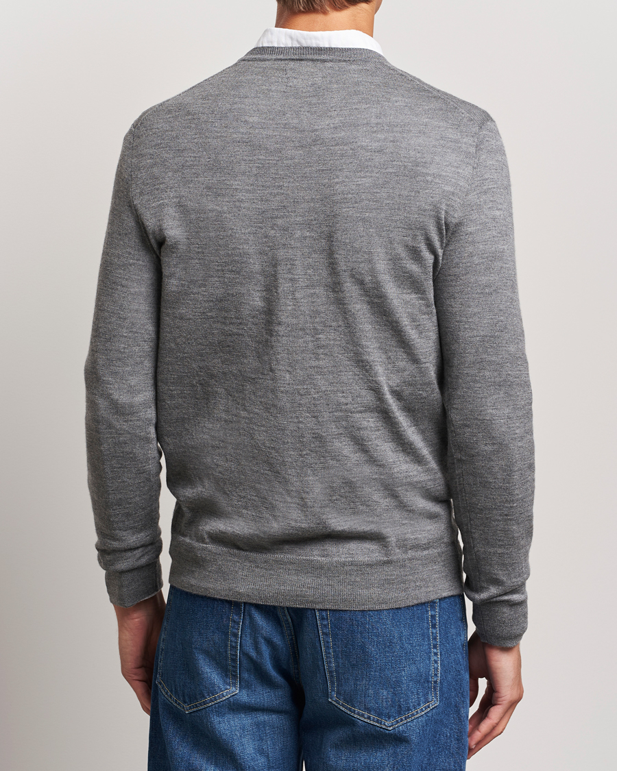 Herre | Trøjer | Polo Ralph Lauren | Merino Crew Neck Pullover Fawn Grey Heather