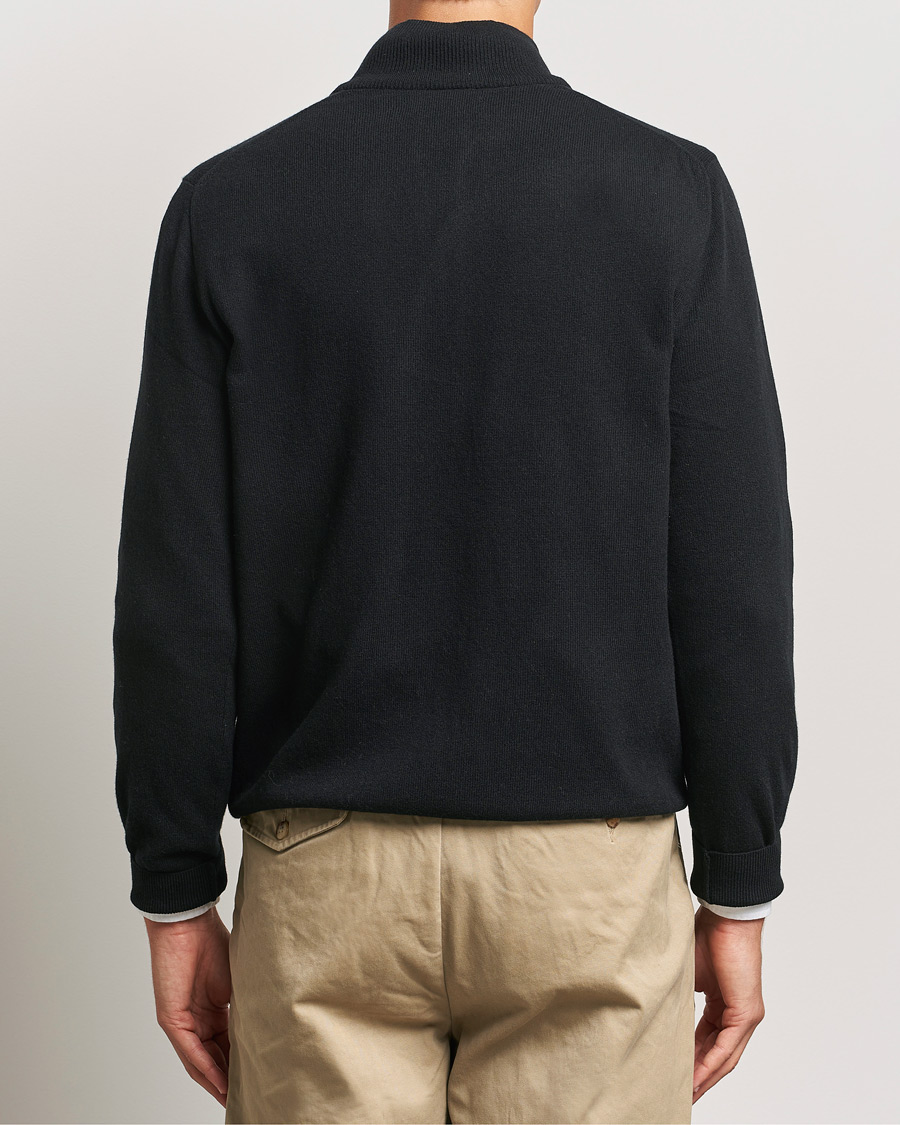 Herre | Trøjer | Polo Ralph Lauren | Merino Half-Zip Sweater Polo Black