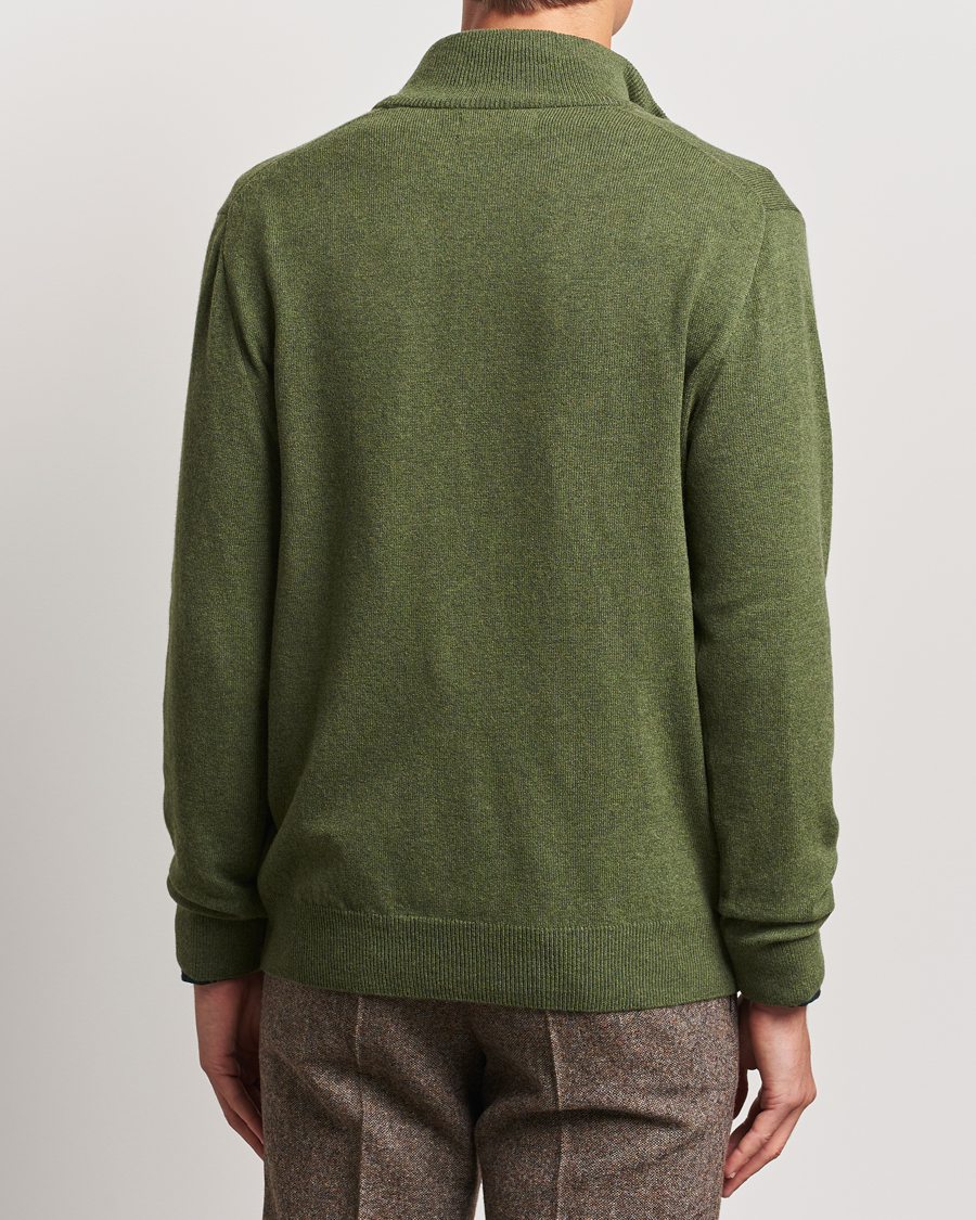 Herre | Trøjer | Polo Ralph Lauren | Merino Half-Zip Sweater Classic Olive Heather
