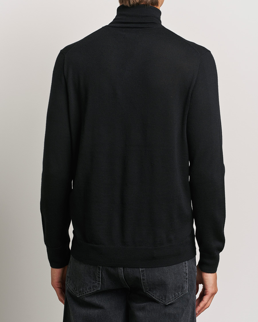 Herre | Trøjer | Polo Ralph Lauren | Merino Knitted Rollneck Polo Black