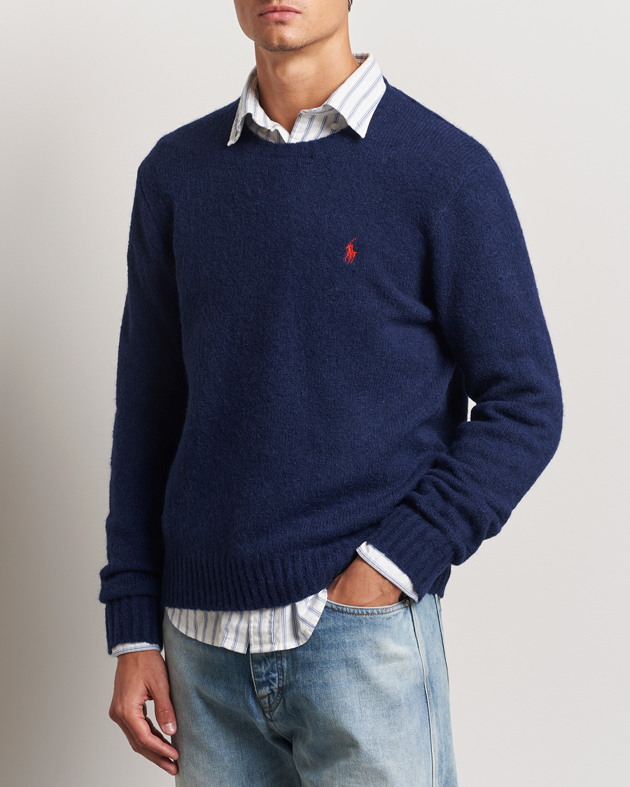Herre | Trøjer | Polo Ralph Lauren | Alpaca Crew Neck Sweater Bright Navy
