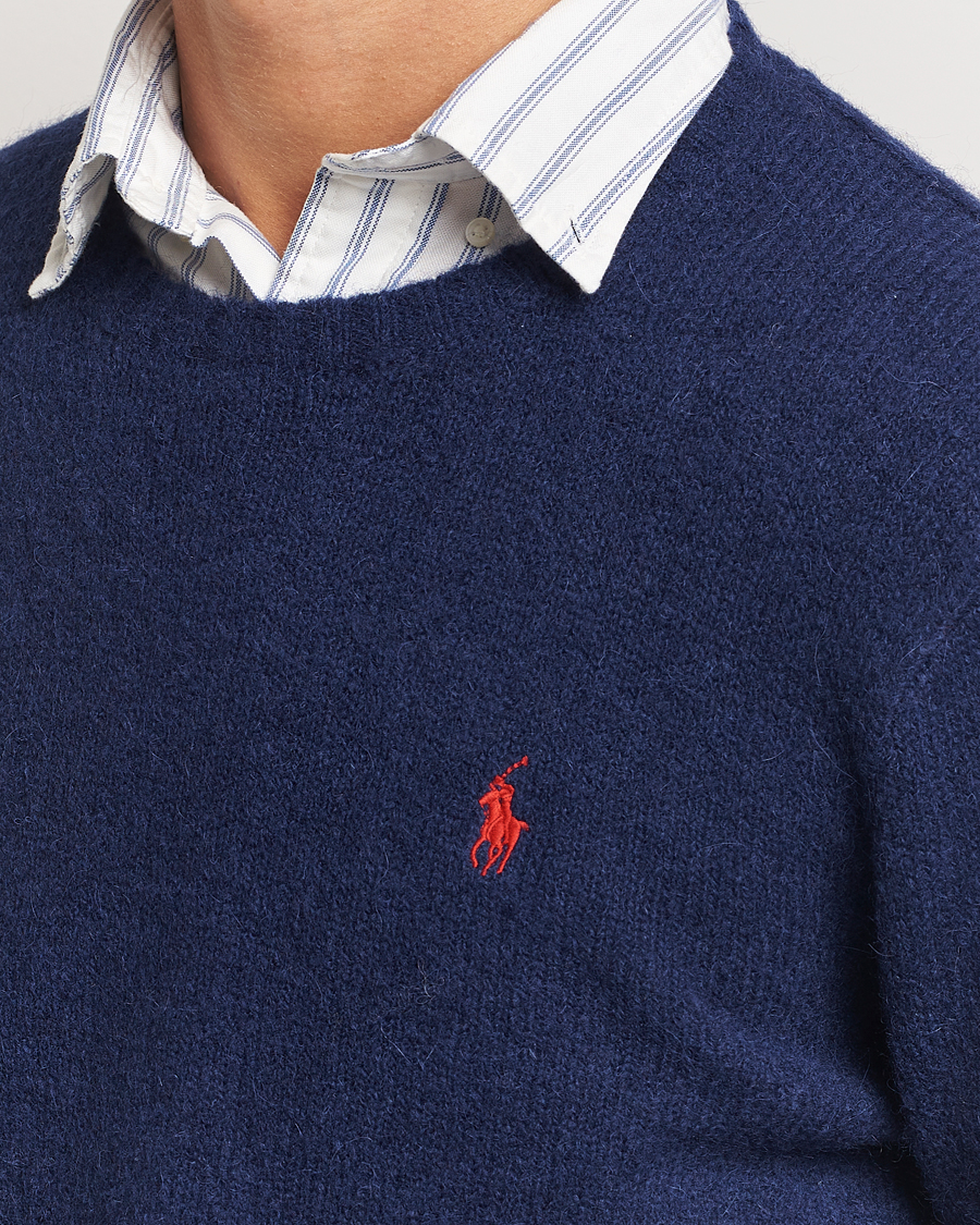 Herre | Trøjer | Polo Ralph Lauren | Alpaca Crew Neck Sweater Bright Navy