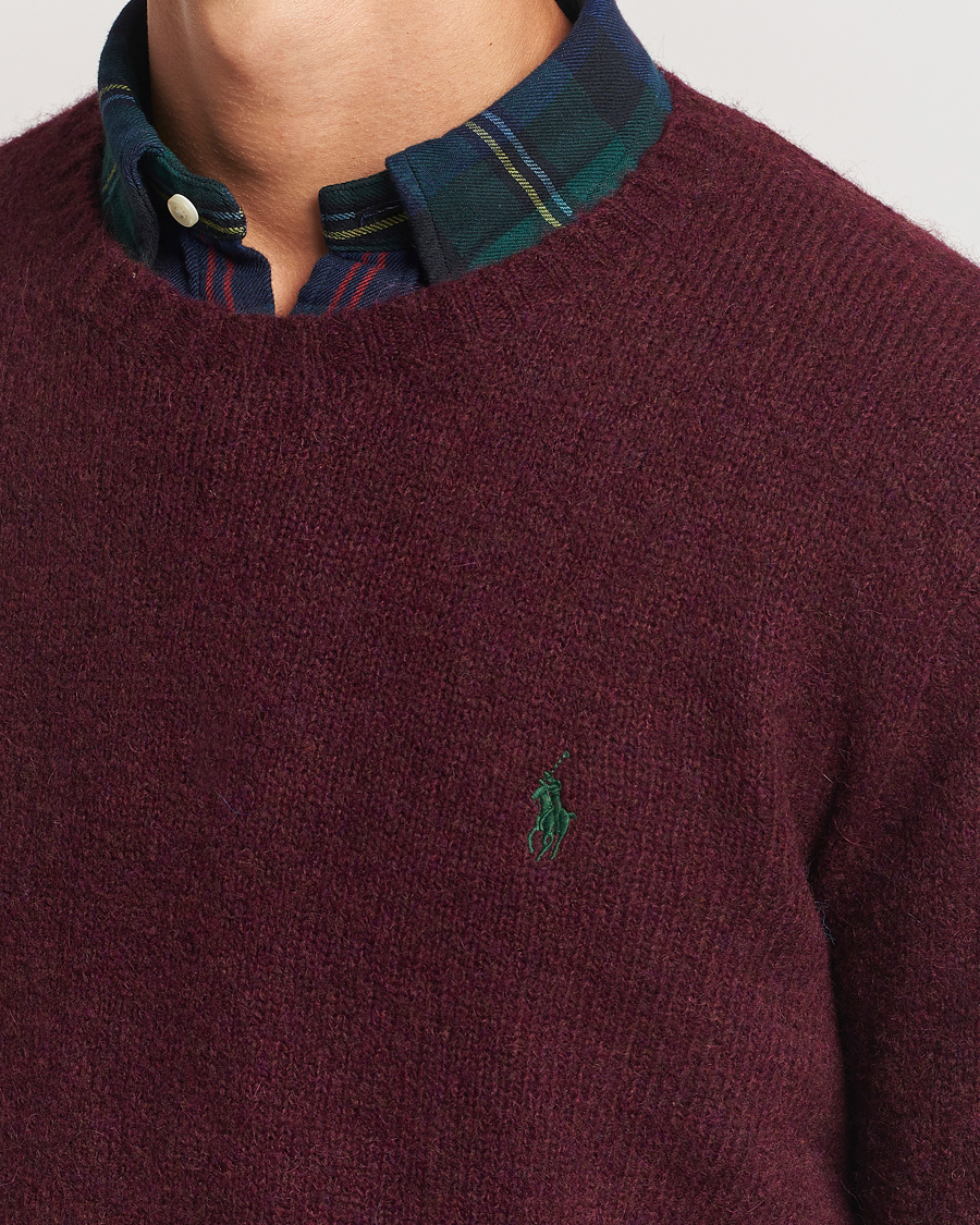Herre | Trøjer | Polo Ralph Lauren | Alpaca Crew Neck Sweater Aged Wine Heather