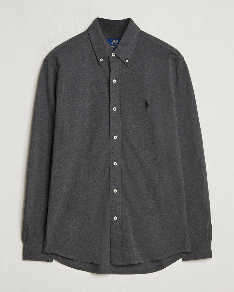Herre | Skjorter | Polo Ralph Lauren | Featherweight Mesh Shirt Windsor Heather