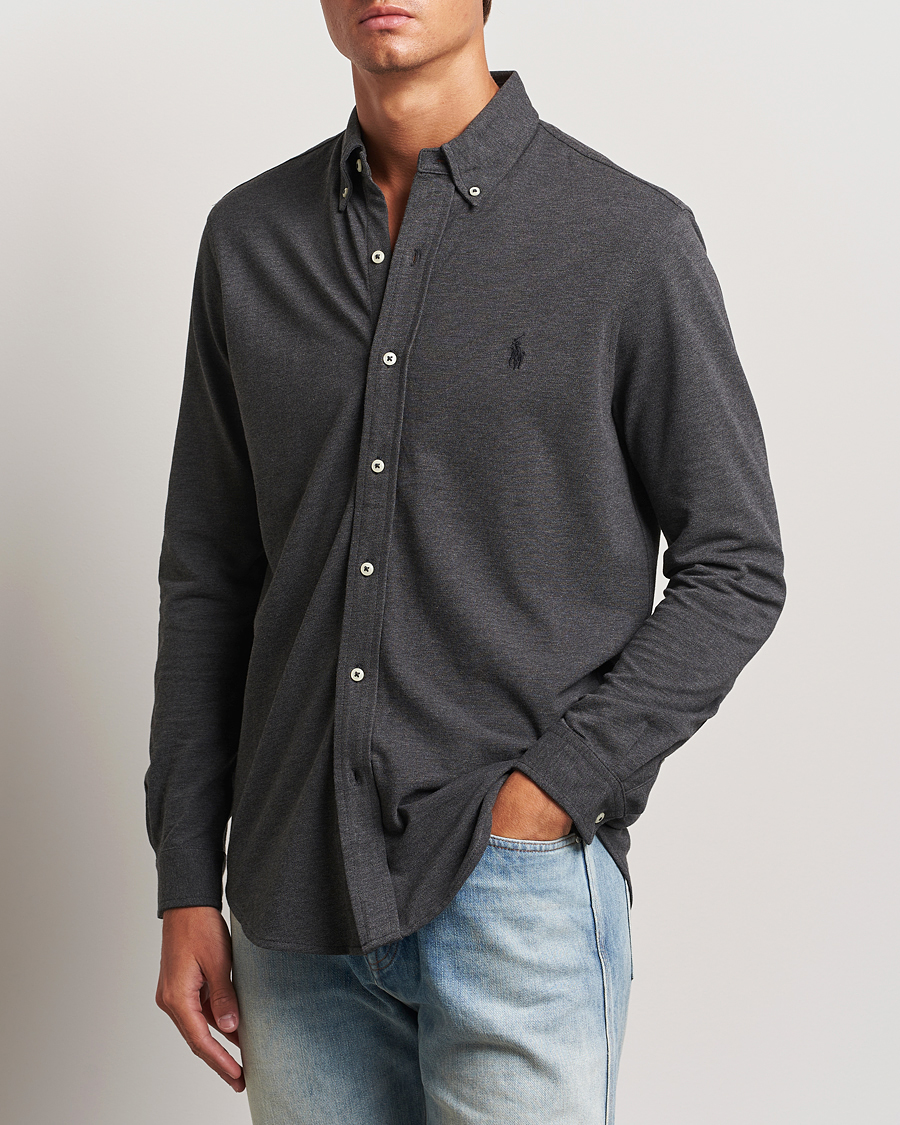 Herre | Skjorter | Polo Ralph Lauren | Featherweight Mesh Shirt Windsor Heather