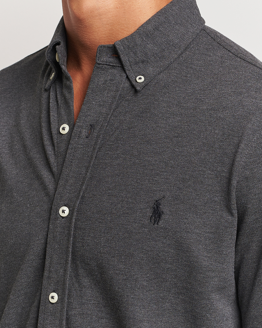 Herre | Skjorter | Polo Ralph Lauren | Featherweight Mesh Shirt Windsor Heather
