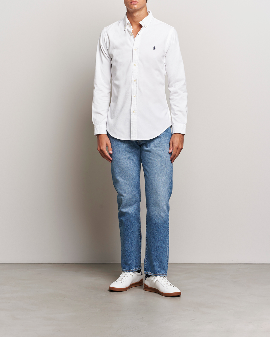 Herre | Skjorter | Polo Ralph Lauren | Slim Fit Corduroy Shirt White