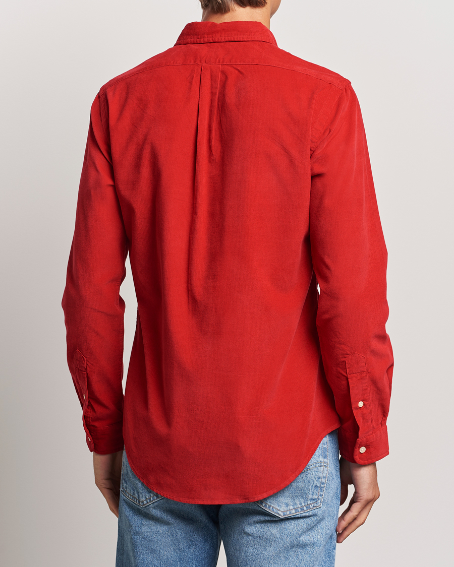 Herre | Skjorter | Polo Ralph Lauren | Slim Fit Corduroy Shirt Martin Red