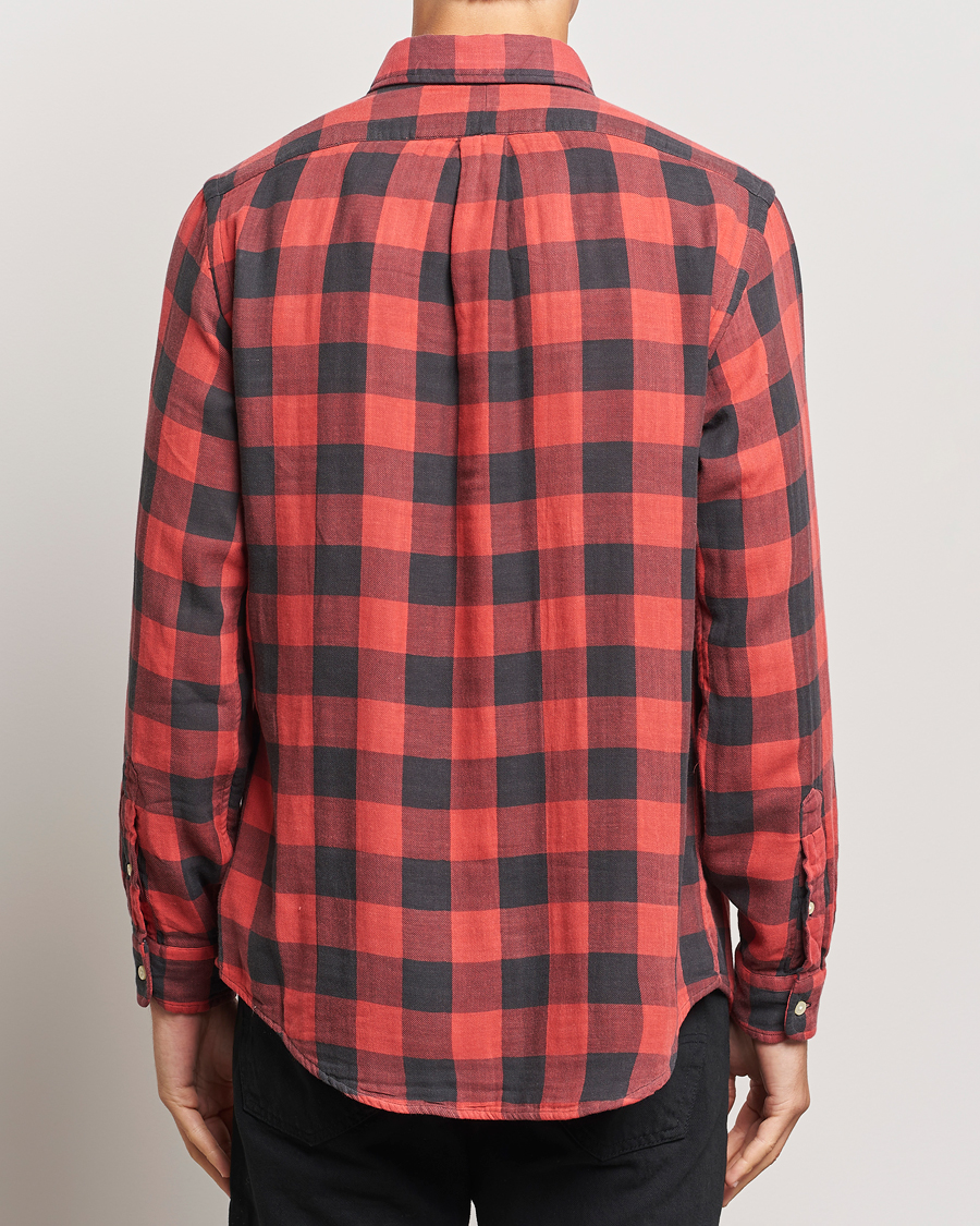 Herre | Skjorter | Polo Ralph Lauren | Double Face Custom Fit Check Shirt Red/Black