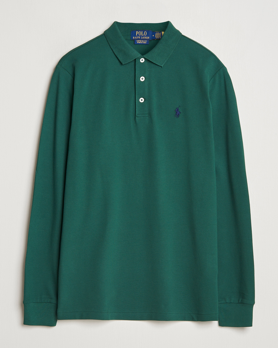Herre | Trøjer | Polo Ralph Lauren | Custom Slim Fit Long Sleeve Polo Vintage Pine