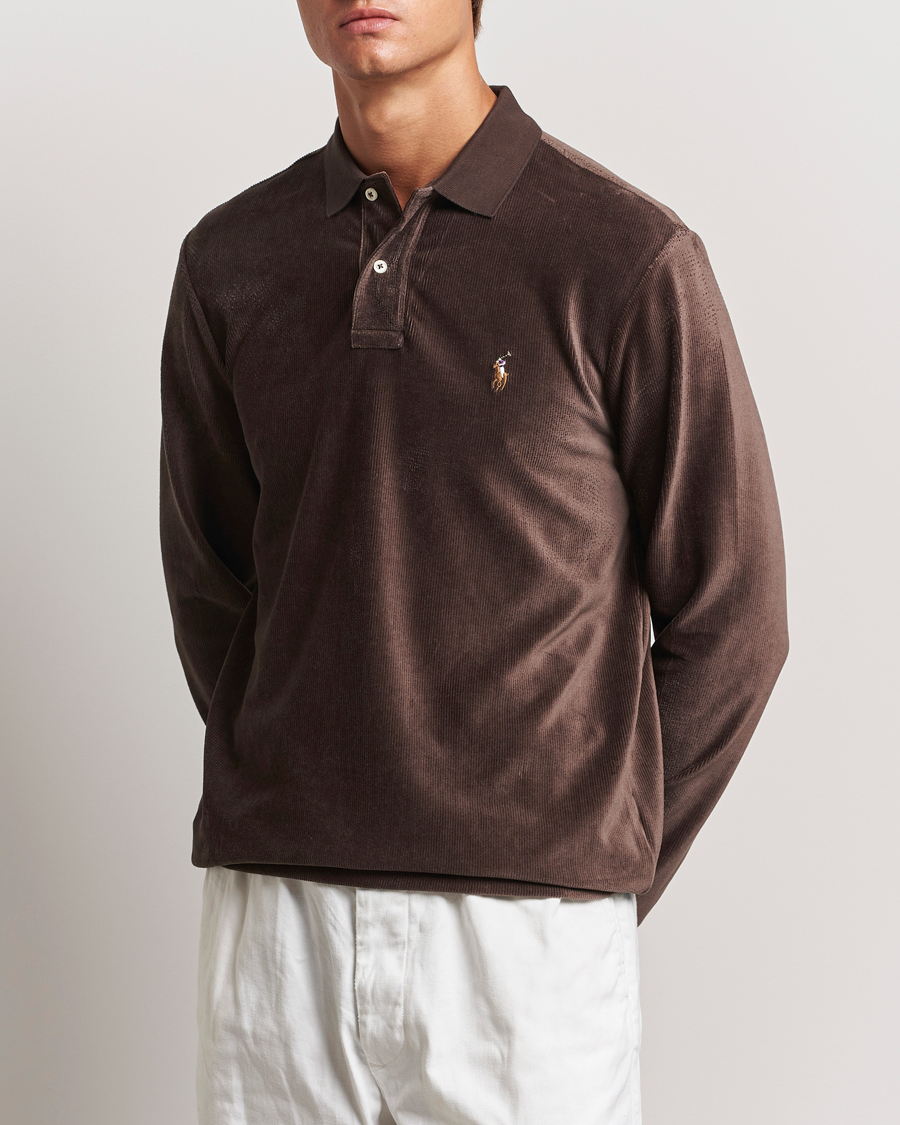 Herre | Trøjer | Polo Ralph Lauren | Corduroy Long Sleeve Polo Circuit Brown