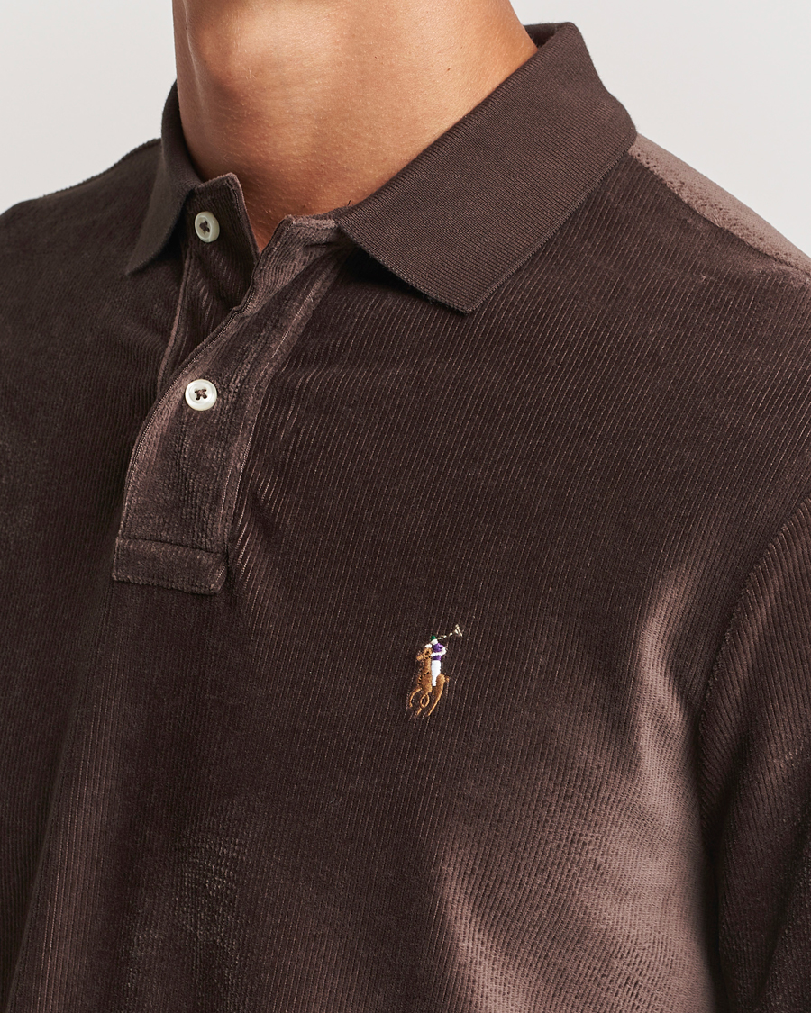 Herre | Trøjer | Polo Ralph Lauren | Corduroy Long Sleeve Polo Circuit Brown