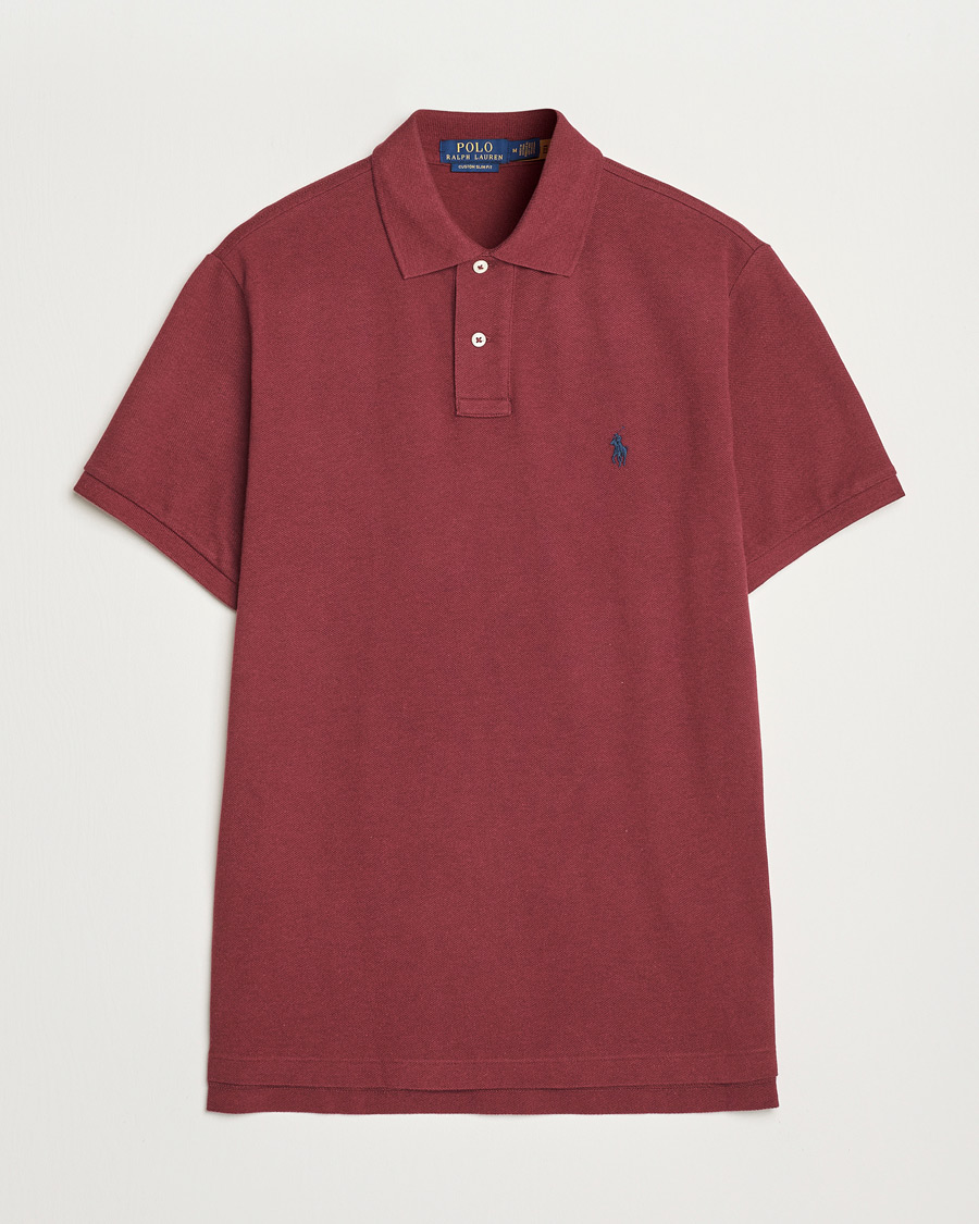 Herre | Polotrøjer | Polo Ralph Lauren | Custom Slim Fit Polo Vintage Port Heather