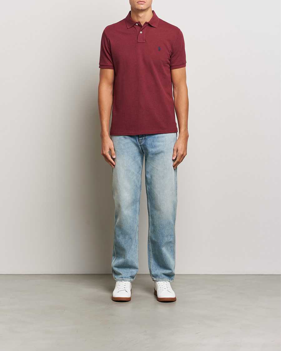 Herre | Polotrøjer | Polo Ralph Lauren | Custom Slim Fit Polo Vintage Port Heather