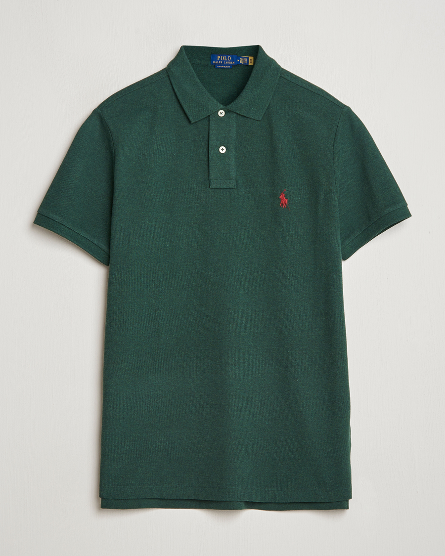 Herre | Polotrøjer | Polo Ralph Lauren | Custom Slim Fit Polo Scotch Pine Heather