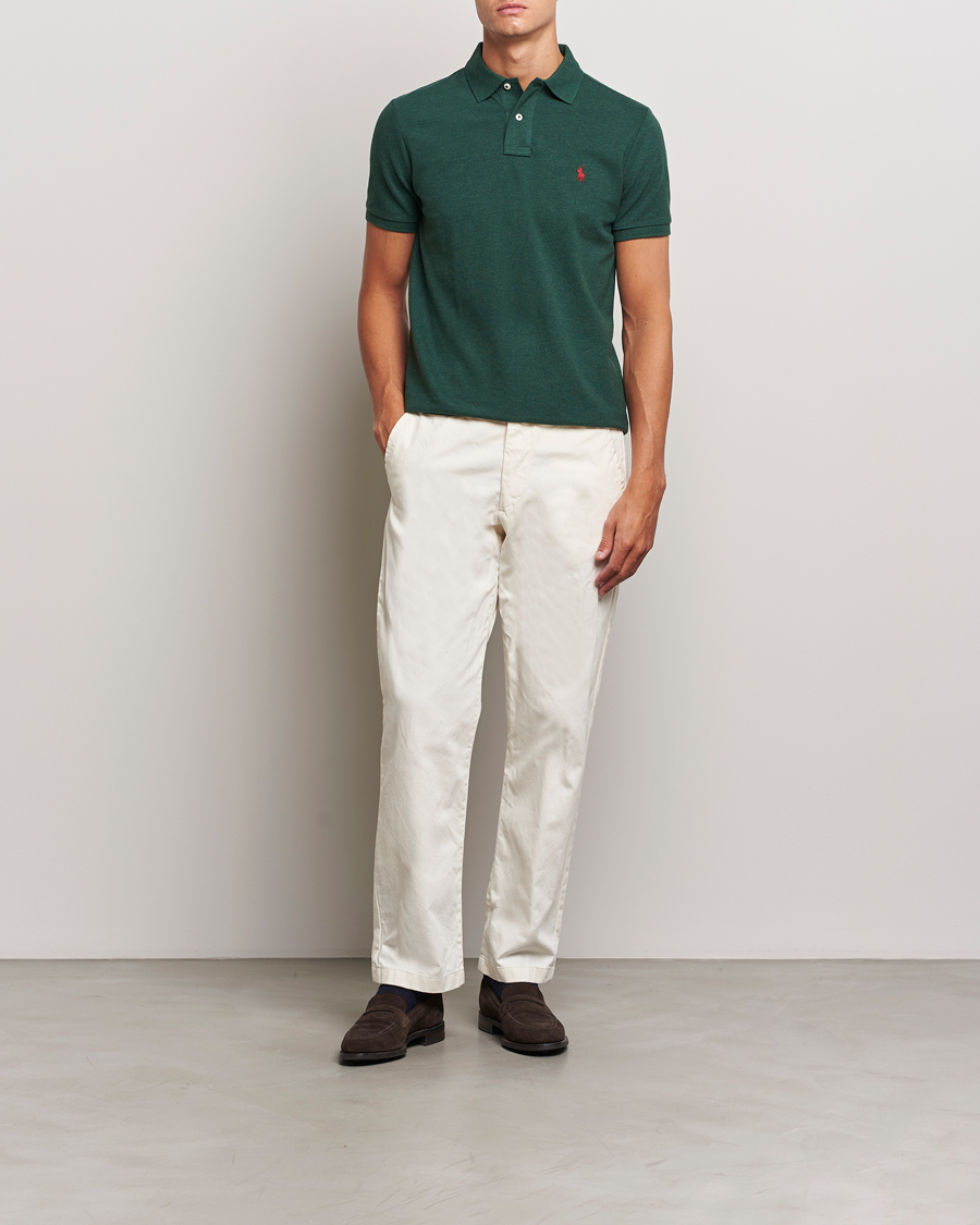 Herre | Polotrøjer | Polo Ralph Lauren | Custom Slim Fit Polo Scotch Pine Heather