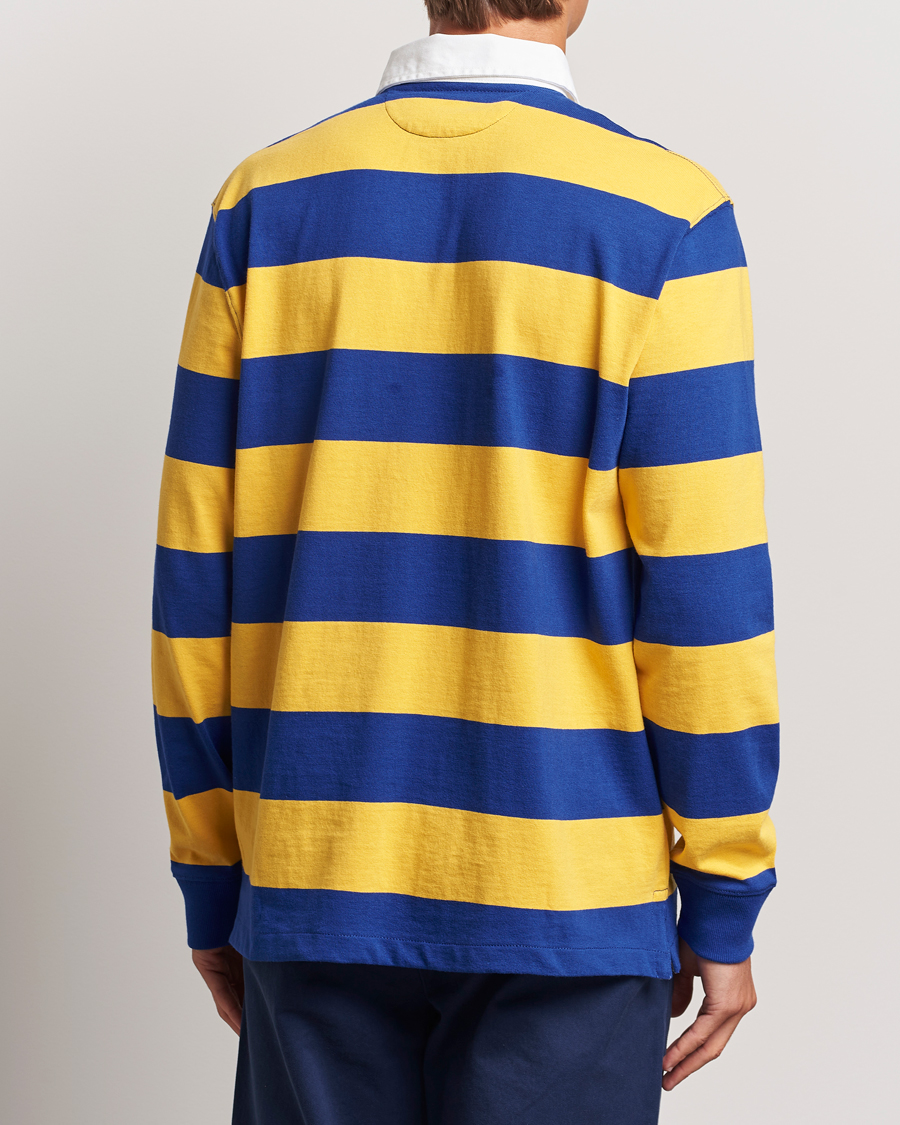 Herre | Trøjer | Polo Ralph Lauren | Jersey Striped Rugger Yellow/Classic Azure