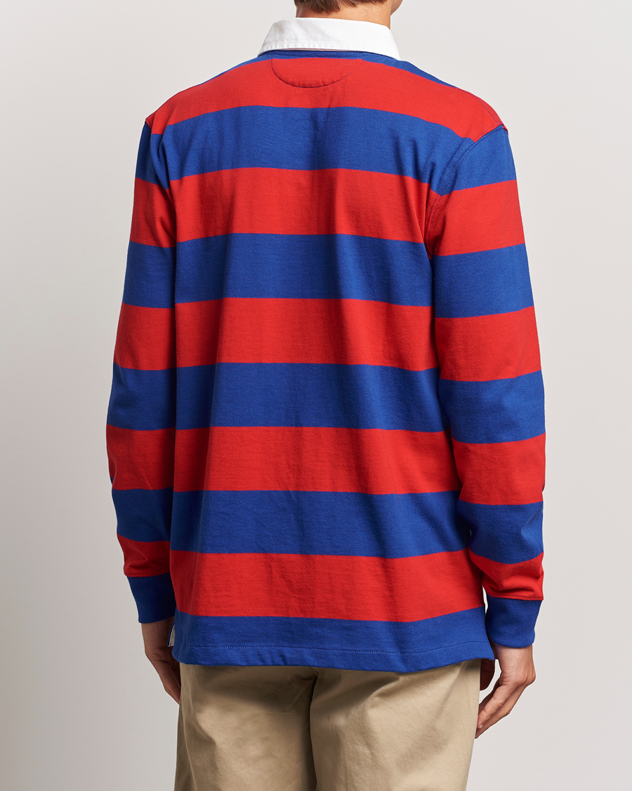 Herre | Trøjer | Polo Ralph Lauren | Jersey Striped Rugger Red/Classic Azure