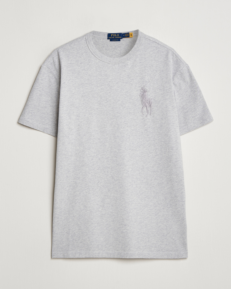 Herre | T-Shirts | Polo Ralph Lauren | Tonal Polo Player Tee Spring Heather