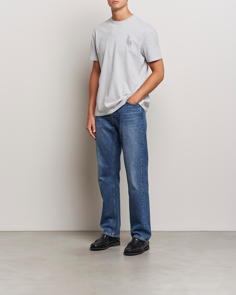 Herre | T-Shirts | Polo Ralph Lauren | Tonal Polo Player Tee Spring Heather