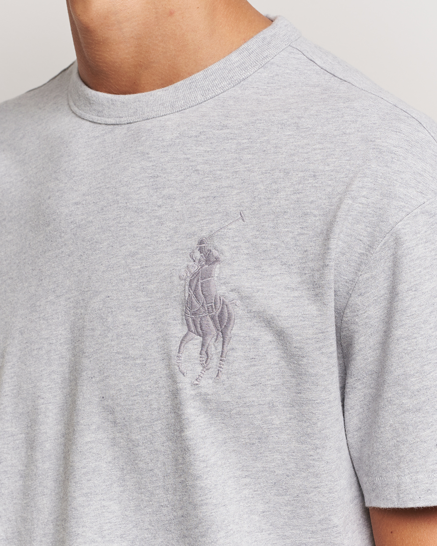 Herre | T-Shirts | Polo Ralph Lauren | Tonal Polo Player Tee Spring Heather