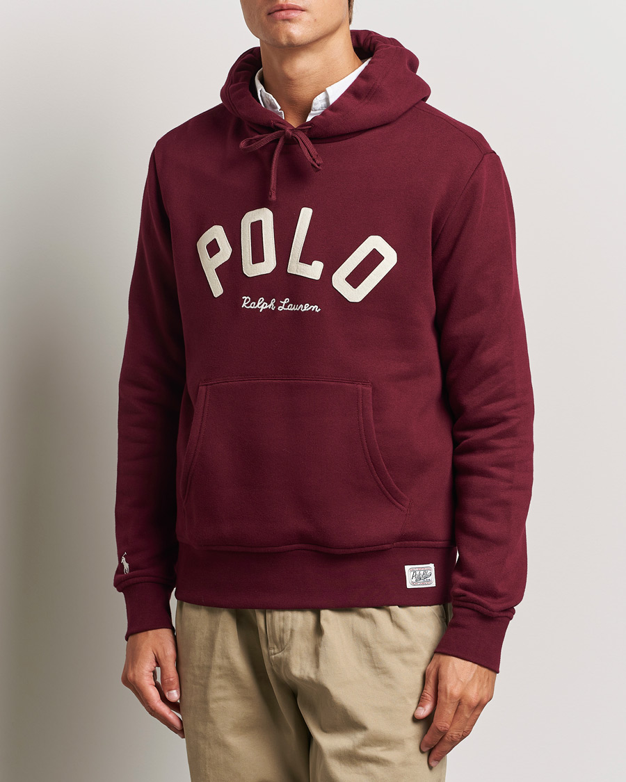 Herre | Trøjer | Polo Ralph Lauren | RL Varsity Fleece Hoodie Classic Wine