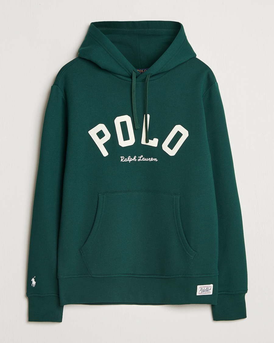 Herre | Trøjer | Polo Ralph Lauren | RL Varsity Fleece Hoodie Moss Agate