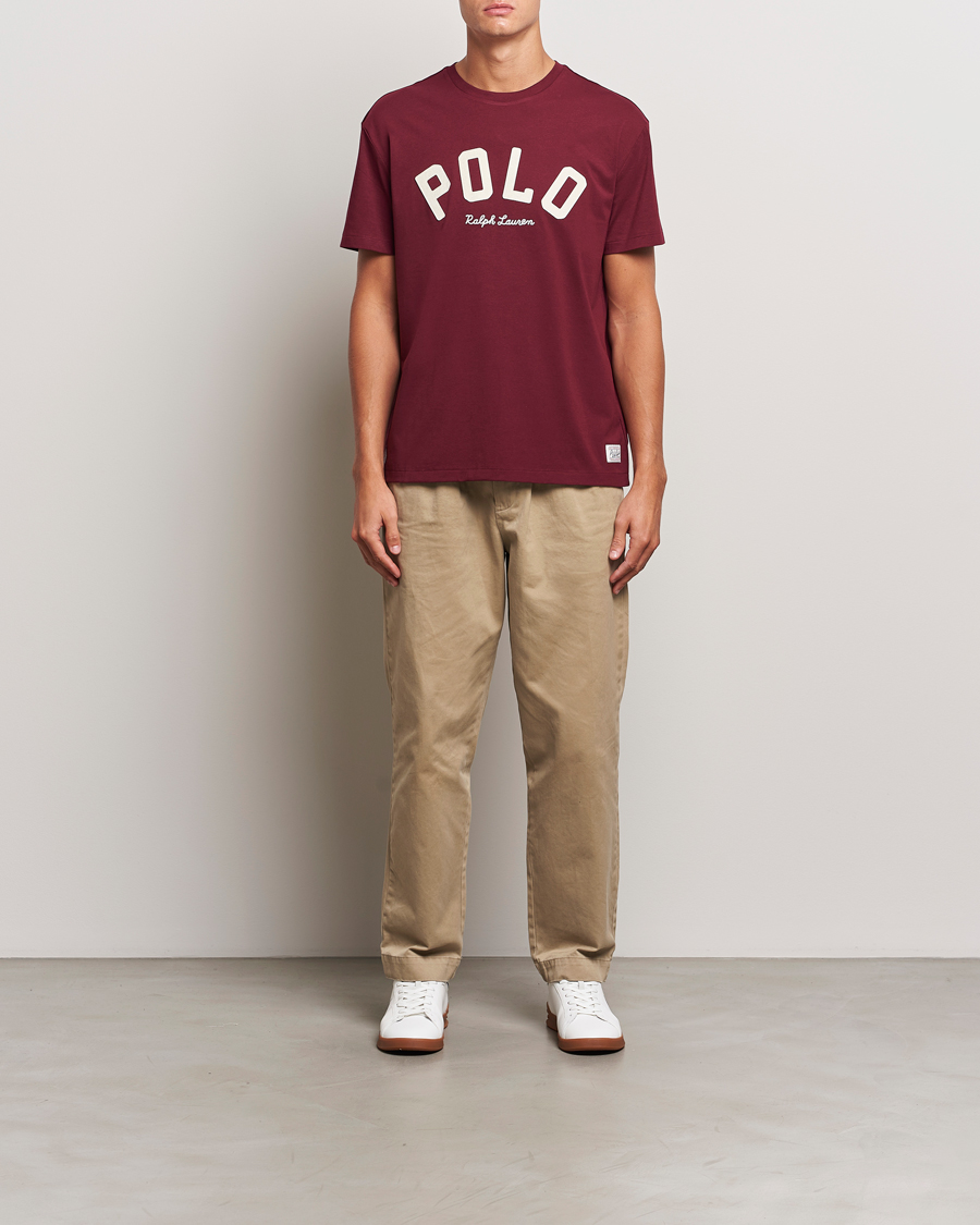 Herre | T-Shirts | Polo Ralph Lauren | RL Varsity Tee Classic Wine