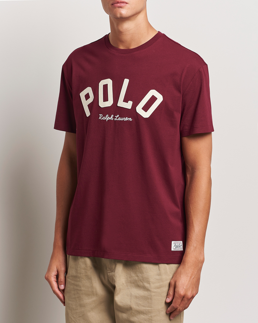 Herre | T-Shirts | Polo Ralph Lauren | RL Varsity Tee Classic Wine