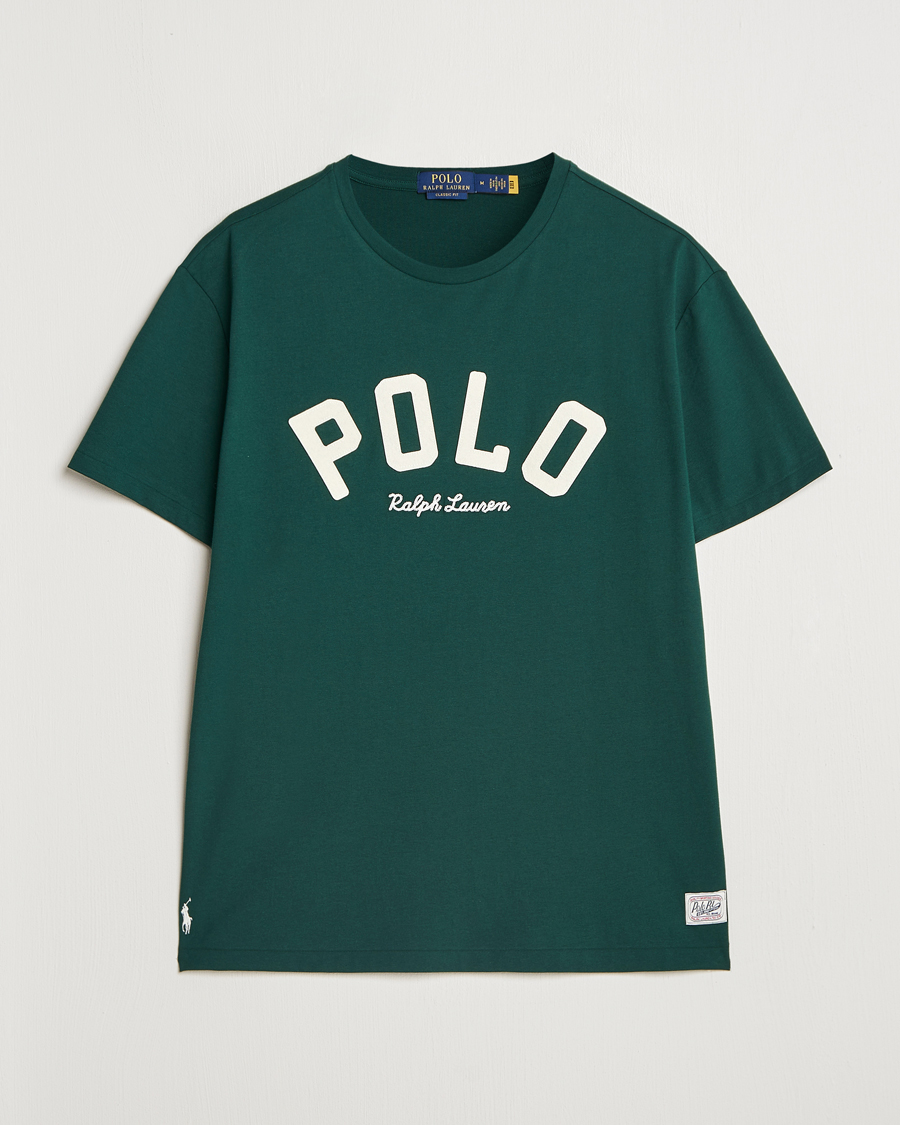 Herre | T-Shirts | Polo Ralph Lauren | RL Varsity Tee Moss Agate