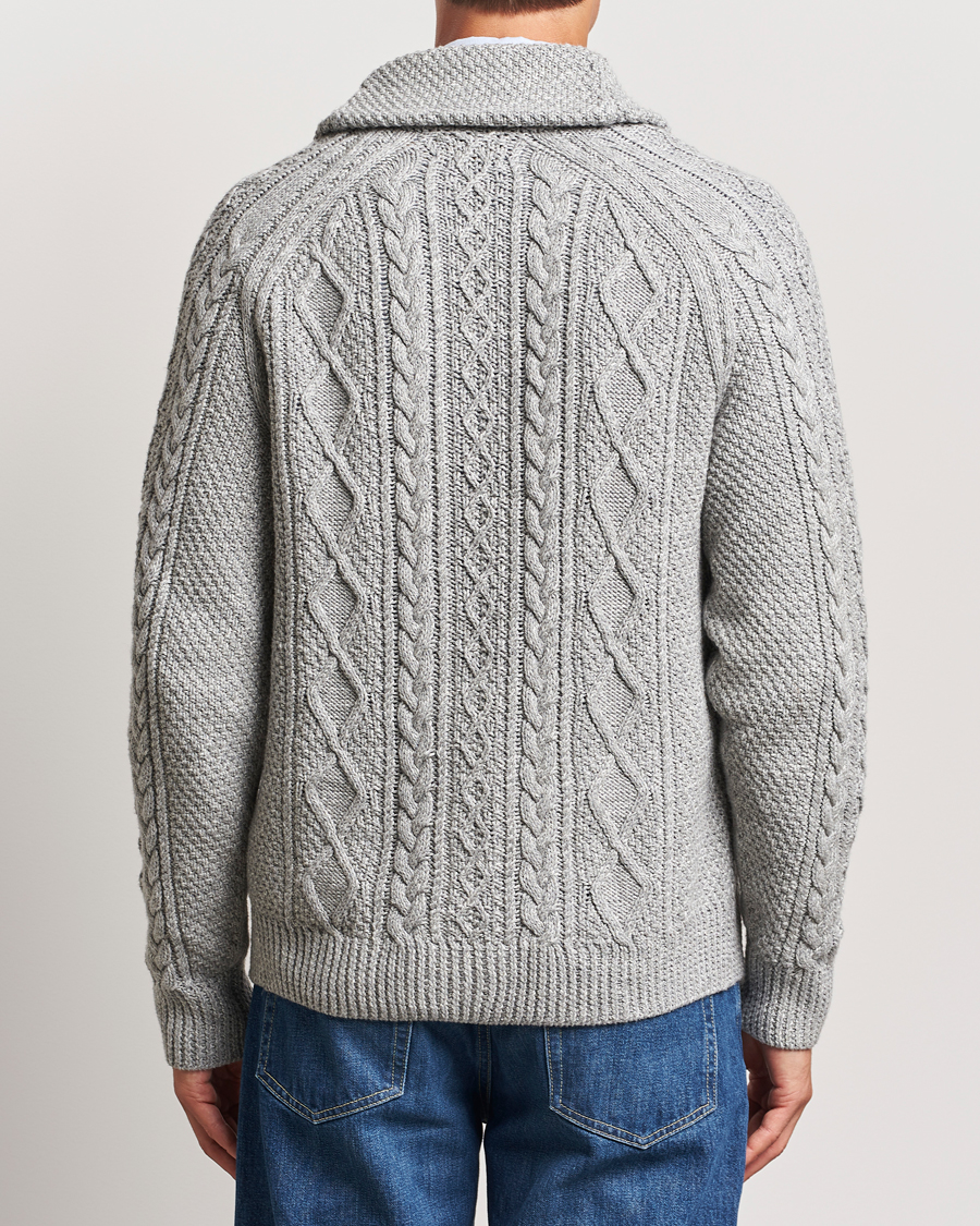 Herre | Trøjer | Polo Ralph Lauren | Cotton Shawl Cardigan Grey Combo