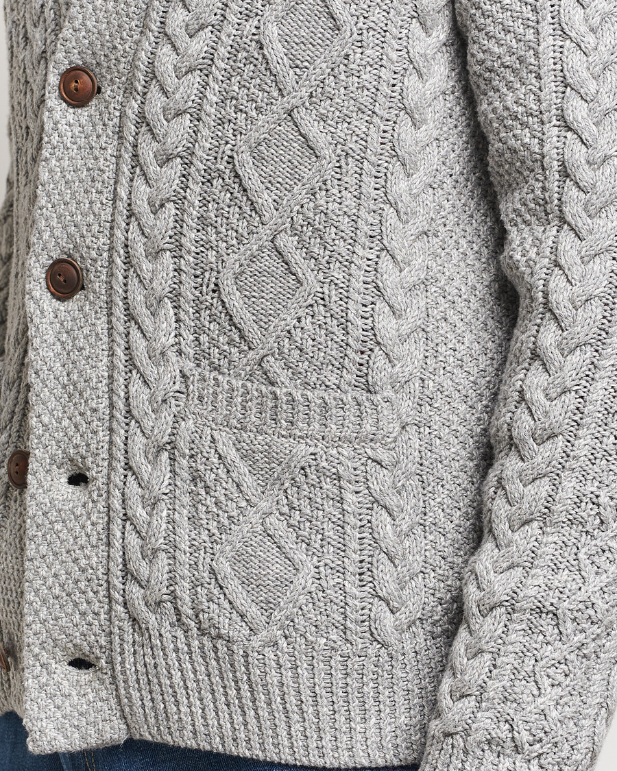 Herre | Trøjer | Polo Ralph Lauren | Cotton Shawl Cardigan Grey Combo