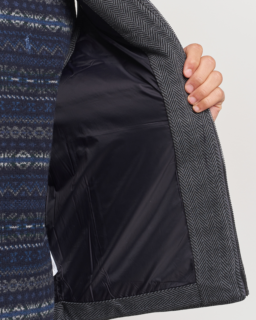 Herre | Jakker | Polo Ralph Lauren | Quilted Vest Stadium Grey Heather Herringbone