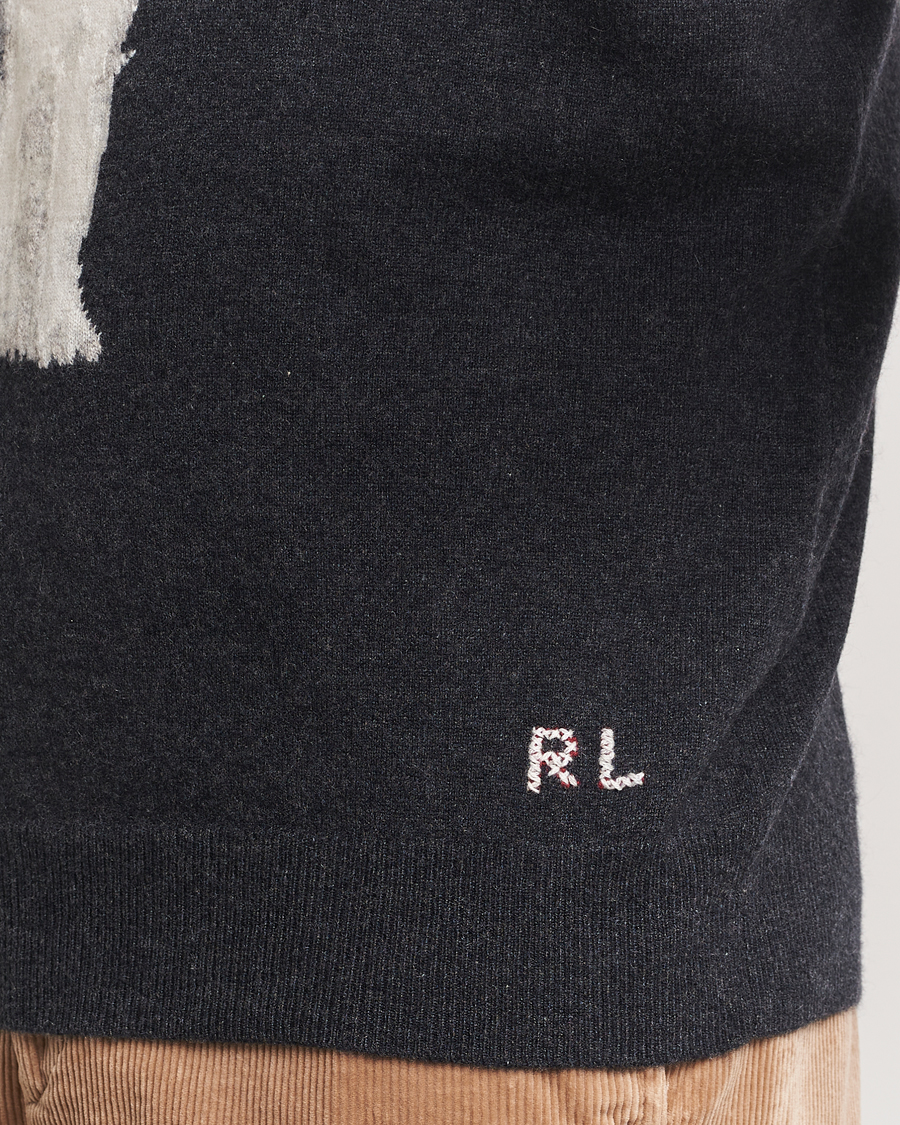 Herre | Trøjer | Polo Ralph Lauren | Holiday Dog Cashmere Sweater Dark Granite Heather