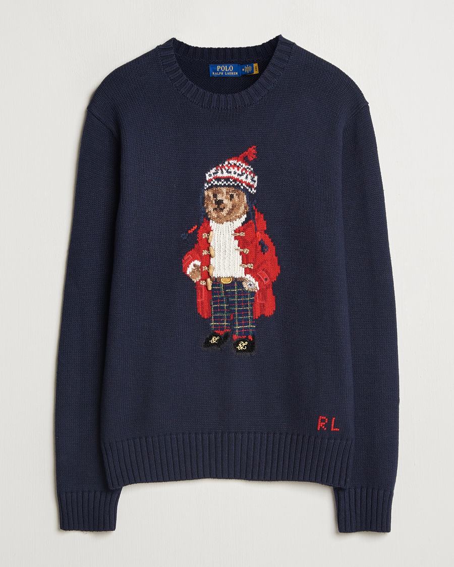 Herre | Trøjer | Polo Ralph Lauren | Holiday Bear Sweater RL Navy