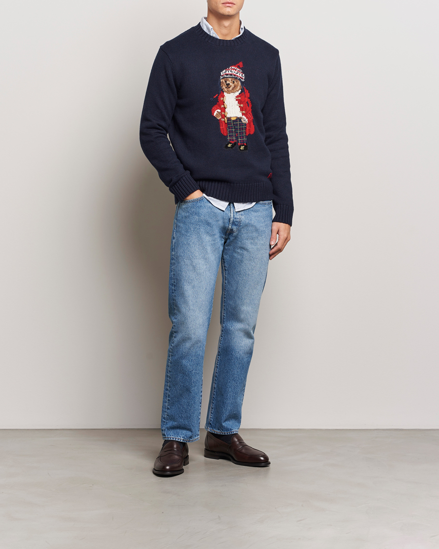 Herre | Trøjer | Polo Ralph Lauren | Holiday Bear Sweater RL Navy