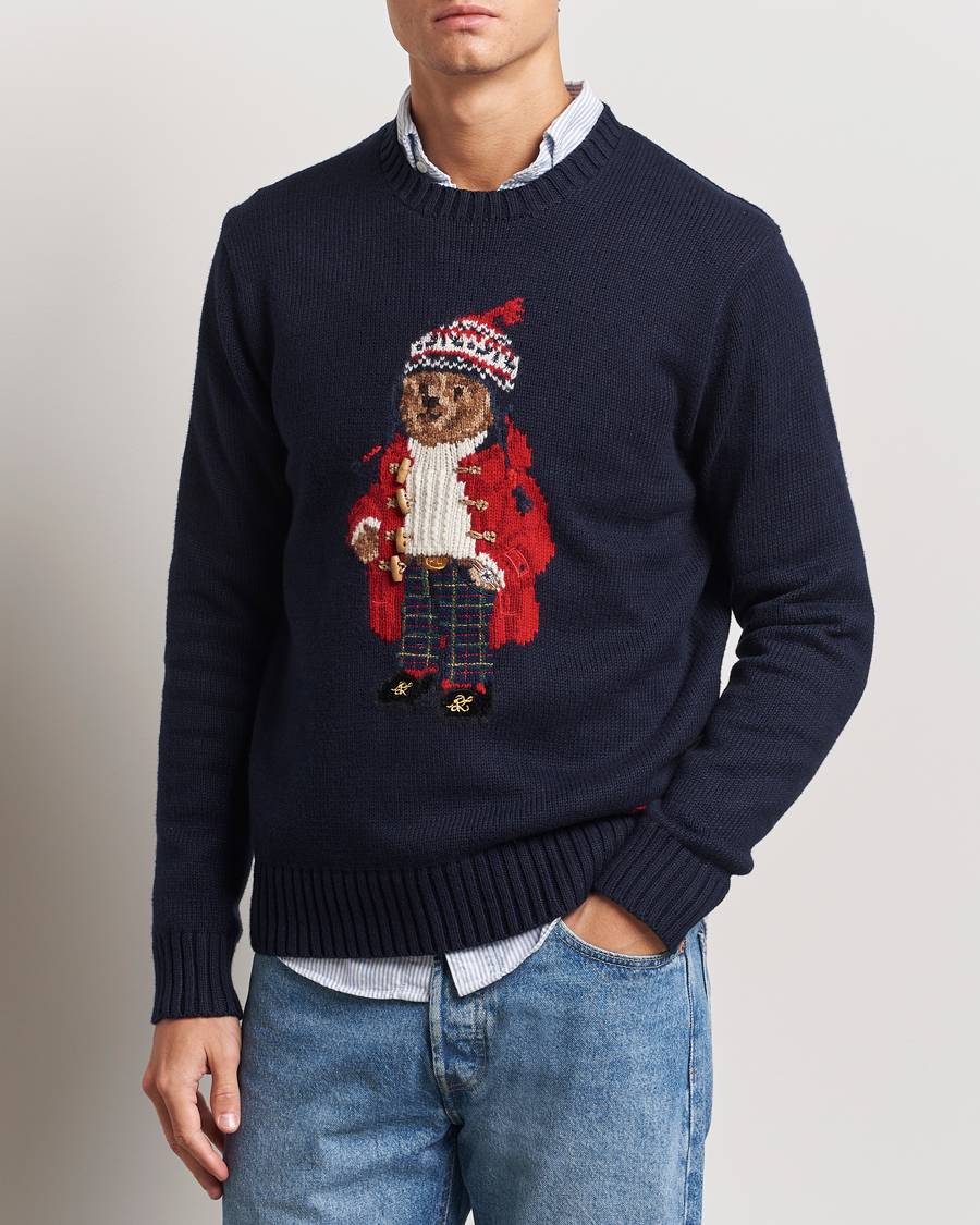 Herre | Trøjer | Polo Ralph Lauren | Holiday Bear Sweater RL Navy