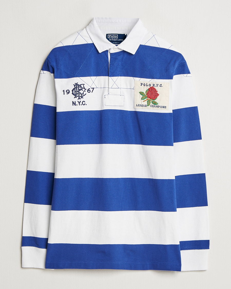 Herre | Trøjer | Polo Ralph Lauren | Rugby Patch Deckwash White/Active Blue